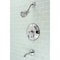 Kingston Brass Tub and Shower Faucet, Polished Chrome, Wall Mount VB36310AL - alternate 2